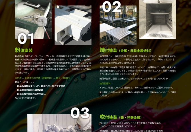 粉体塗装・焼付塗装・吹付塗装など塗装専門工場・京都久御山の大和塗装様 サムネイル画像3