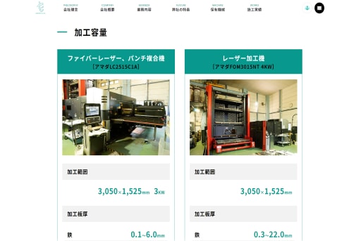 株式会社竹村製作所様 データで分かる竹村製作所ページ